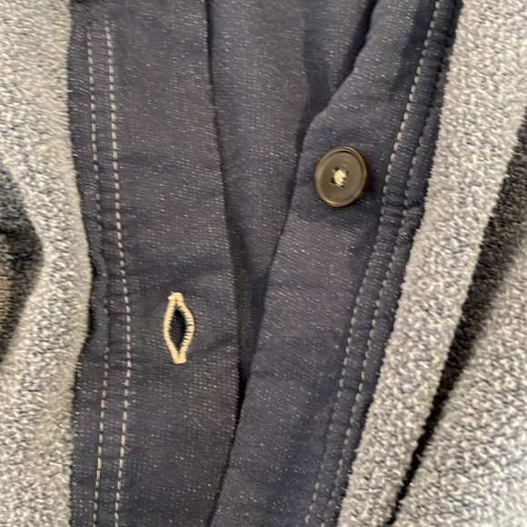 Free People Ruby in Ocean Blue BNWT OVERSIZED slightly distressed S💙 Good! - Picture 10 of 13